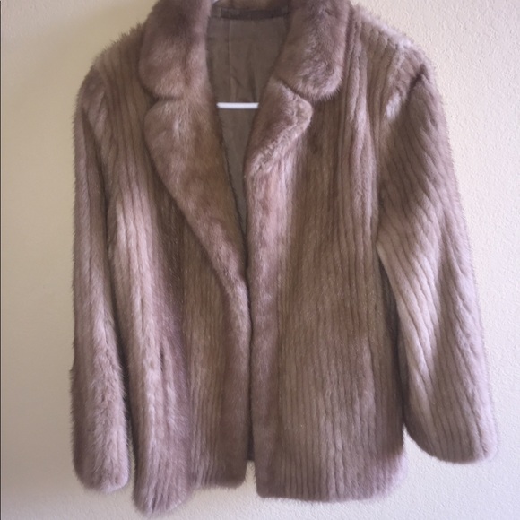 100% authentic light color mink coat unisex - Picture 1 of 9